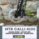  XE ĐẠP MTB CALLI 4100 - KHUNG NHÔM, CỐI NỔ LỚN 