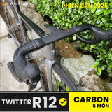  Xe đạp đua Twitter R12 [BẢN 2025] 6 MÓN CARBON CAO CẤP 
