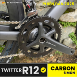  Xe đạp đua Twitter R12 [BẢN 2025] 6 MÓN CARBON CAO CẤP 