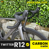  Xe đạp đua Twitter R12 [BẢN 2025] 6 MÓN CARBON CAO CẤP 
