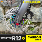 Xe đạp đua Twitter R12 [BẢN 2025] 6 MÓN CARBON CAO CẤP 