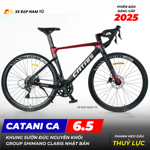  XE ĐẠP ĐUA CATANI CA 6.5 - KHUNG SƯỜN ĐÚC NGUYÊN KHỐI 