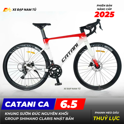  XE ĐẠP ĐUA CATANI CA 6.5 - KHUNG SƯỜN ĐÚC NGUYÊN KHỐI 