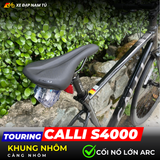  XE  ĐẠP TOURING CALLI S4000 - KHUNG NHÔM, CÀNG NHÔM SIÊU NHẸ, CỐI NỔ LỚN 