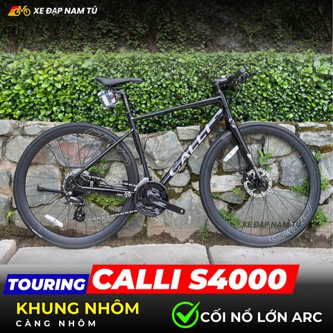  XE  ĐẠP TOURING CALLI S4000 - KHUNG NHÔM, CÀNG NHÔM SIÊU NHẸ, CỐI NỔ LỚN 