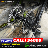  XE  ĐẠP TOURING CALLI S4000 - KHUNG NHÔM, CÀNG NHÔM SIÊU NHẸ, CỐI NỔ LỚN 