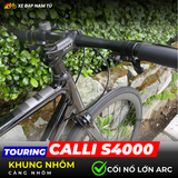  XE  ĐẠP TOURING CALLI S4000 - KHUNG NHÔM, CÀNG NHÔM SIÊU NHẸ, CỐI NỔ LỚN 