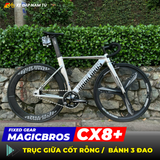  Xe đạp Fixgear MagicBros CX8 Plus - Mâm 3 đao trước 