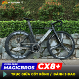  Xe đạp Fixgear MagicBros CX8 Plus - Mâm 3 đao trước 