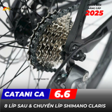  XE ĐẠP TOURING CATANI CA 6.6 - KHUNG ĐÚC NGUYÊN KHỐI, GROUP SHIMANO CLARIS, PHANH DẦU, CỐI NỔ LỚN 