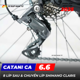  XE ĐẠP TOURING CATANI CA 6.6 - KHUNG ĐÚC NGUYÊN KHỐI, GROUP SHIMANO CLARIS, PHANH DẦU, CỐI NỔ LỚN 