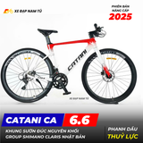  XE ĐẠP TOURING CATANI CA 6.6 - KHUNG ĐÚC NGUYÊN KHỐI, GROUP SHIMANO CLARIS, PHANH DẦU, CỐI NỔ LỚN 