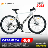  XE ĐẠP TOURING CATANI CA 6.6 - KHUNG ĐÚC NGUYÊN KHỐI, GROUP SHIMANO CLARIS, PHANH DẦU, CỐI NỔ LỚN 