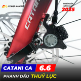  XE ĐẠP TOURING CATANI CA 6.6 - KHUNG ĐÚC NGUYÊN KHỐI, GROUP SHIMANO CLARIS, PHANH DẦU, CỐI NỔ LỚN 