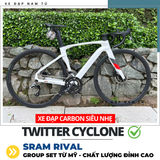  XE ĐẠP ĐUA TWITTER CYCLONE [2025] GROUP SRAM RIVAL, KHUNG SƯỜN CARBON 