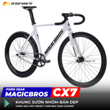  XE ĐẠP FIXED GEAR MAGICBROS CX7 KHUNG NHÔM BẢN DẸP 