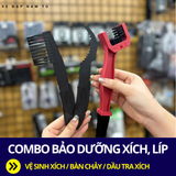  COMBO VỆ SINH, BẢO DƯỠNG XÍCH LÍP (3 MÓN) 