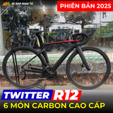  Xe đạp đua Twitter R12 [BẢN 2025] 6 MÓN CARBON CAO CẤP 