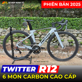  Xe đạp đua Twitter R12 [BẢN 2025] 6 MÓN CARBON CAO CẤP 