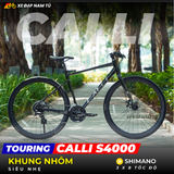  XE  ĐẠP TOURING CALLI S4000 - KHUNG NHÔM, CÀNG NHÔM SIÊU NHẸ, CỐI NỔ LỚN 