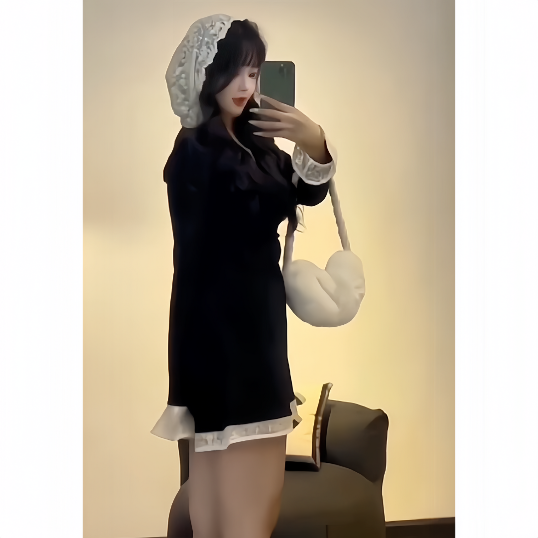  Váy ren thu đông hot trend 