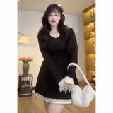  Váy ren thu đông hot trend 