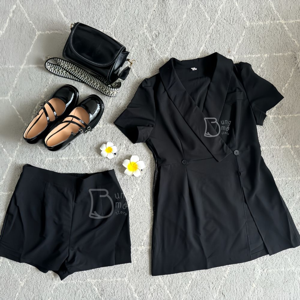  Sét váy xẻ tà thanh lịch 