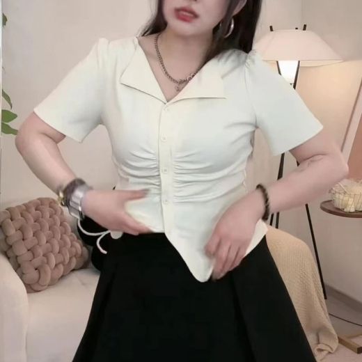  SET ÁO NHÚN CỔ V + CHÂN VÁY XUÔNG 