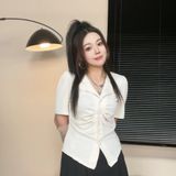  SET ÁO NHÚN CỔ V + CHÂN VÁY XUÔNG 