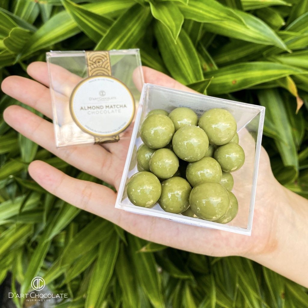  Hạnh Nhân Phủ Socola Matcha - D'art Chocolate 65g 