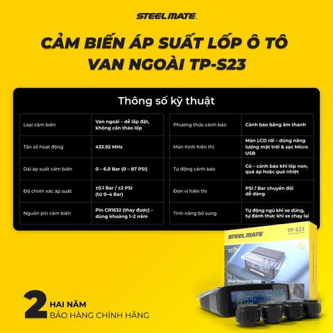 Cảm biến áp suất lốp ô tô van ngoài TP-S23