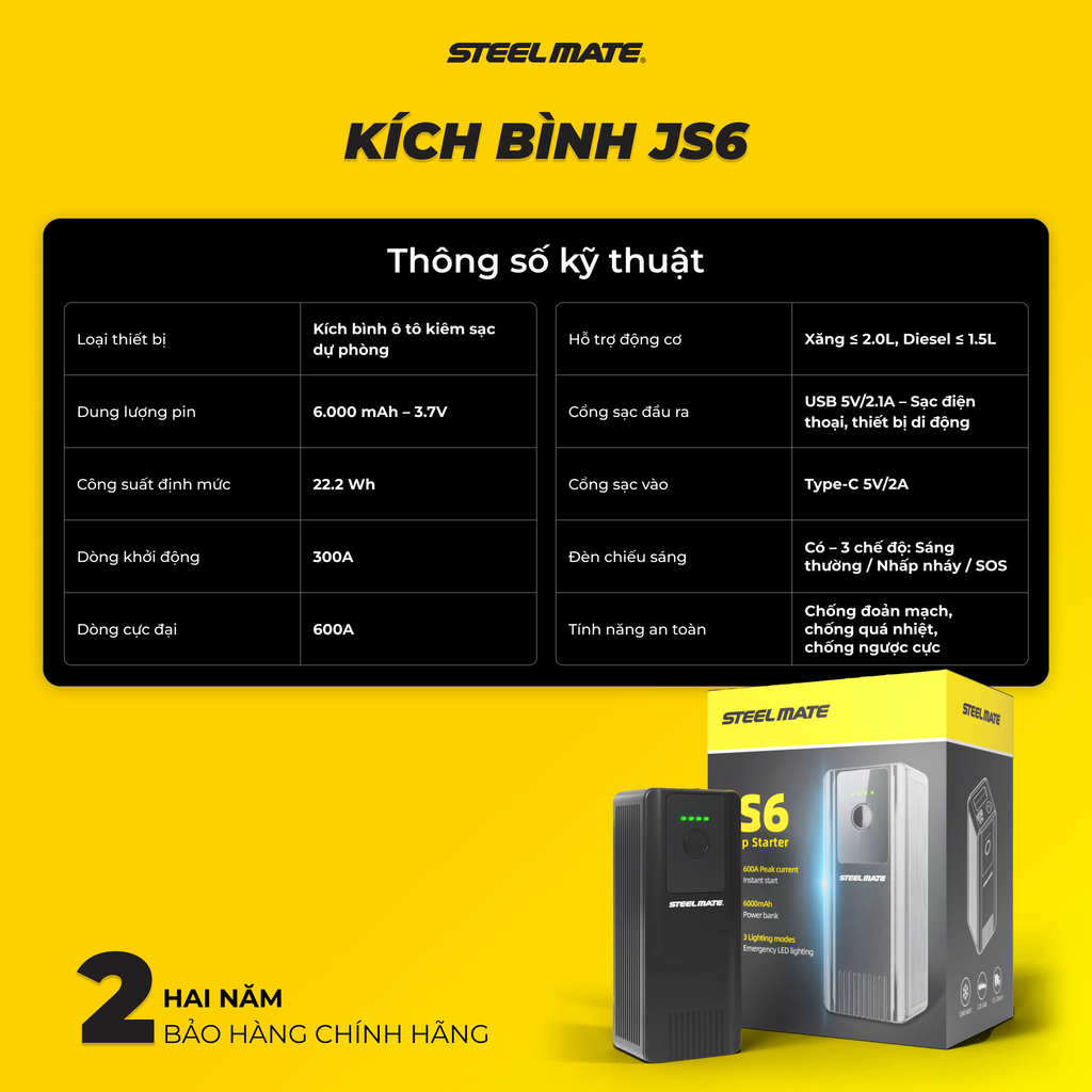 [New] Kích bình JS6
