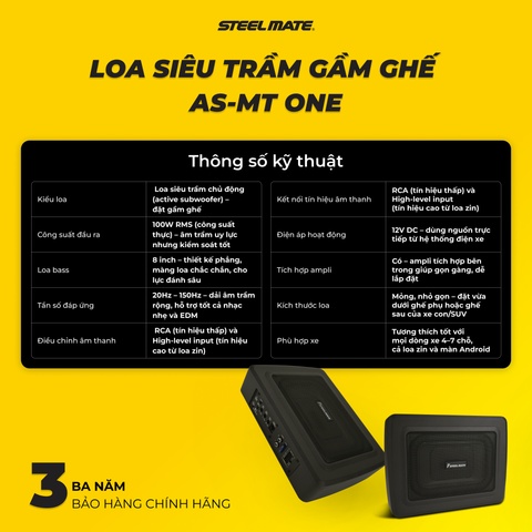 Loa siêu trầm gầm ghế AS-MT ONE