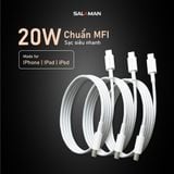  Cáp sạc nhanh Salaman Chuẩn PD MFI 
