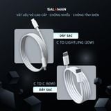  Cáp sạc nhanh Salaman Chuẩn PD MFI 