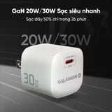  Củ sạc nhanh Salaman Edge SF/SX 20W/30W 