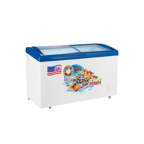  Tủ đông mặt kính Denver AS 559K 365L Lòng chống dính 