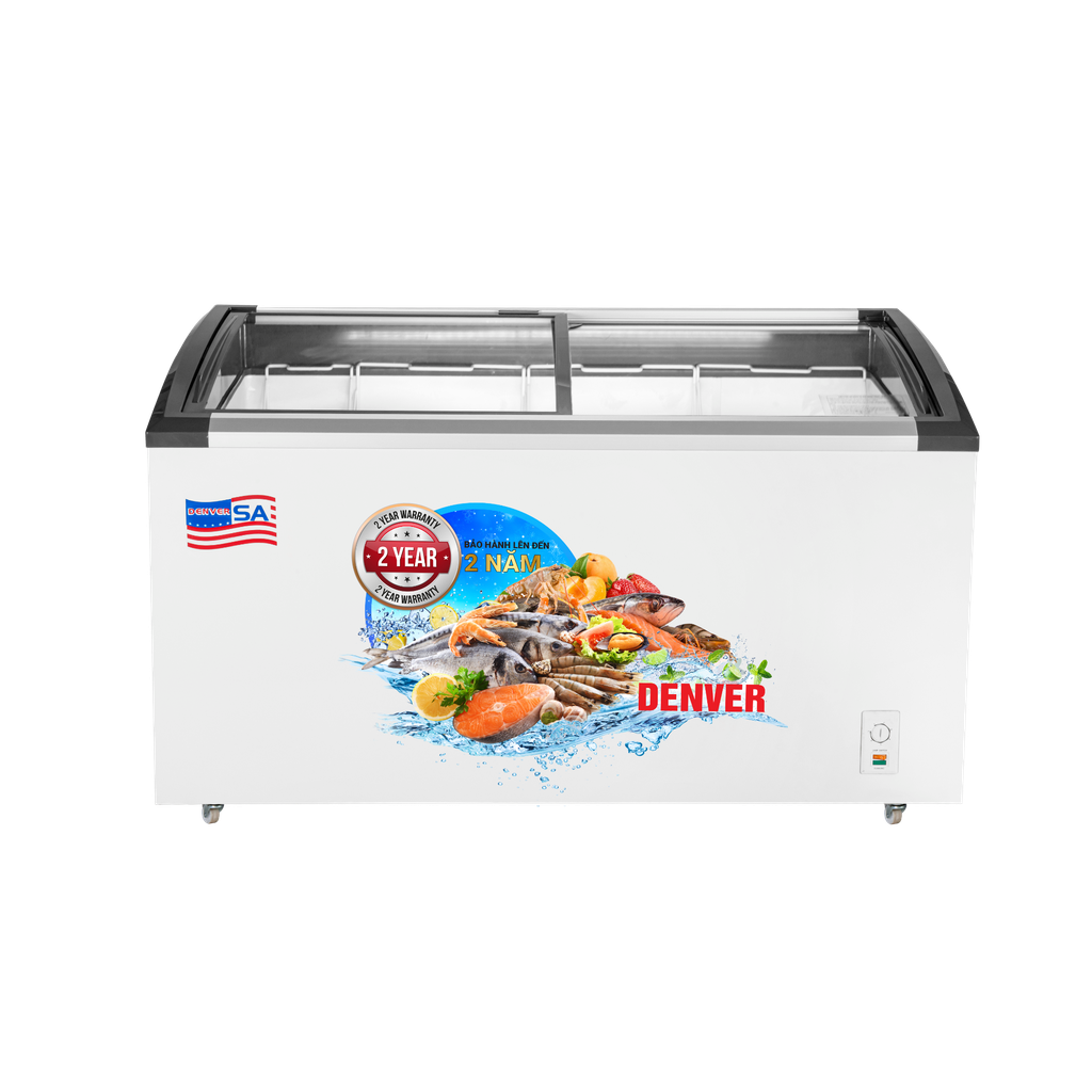  Denver AS 1280K - Tủ kính cong dung tích lớn 620L, bảo quản bền bỉ - vận hành linh hoạt 