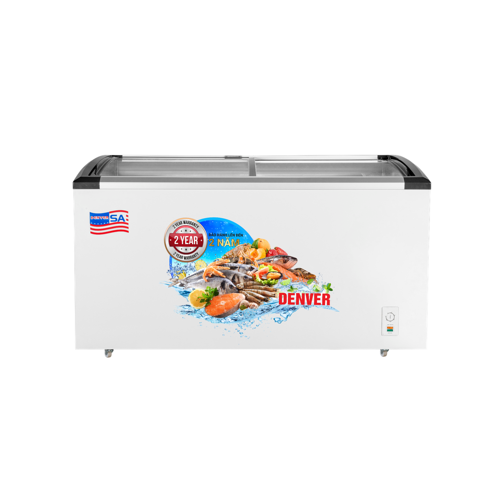  Denver AS 1280K - Tủ kính cong dung tích lớn 620L, bảo quản bền bỉ - vận hành linh hoạt 