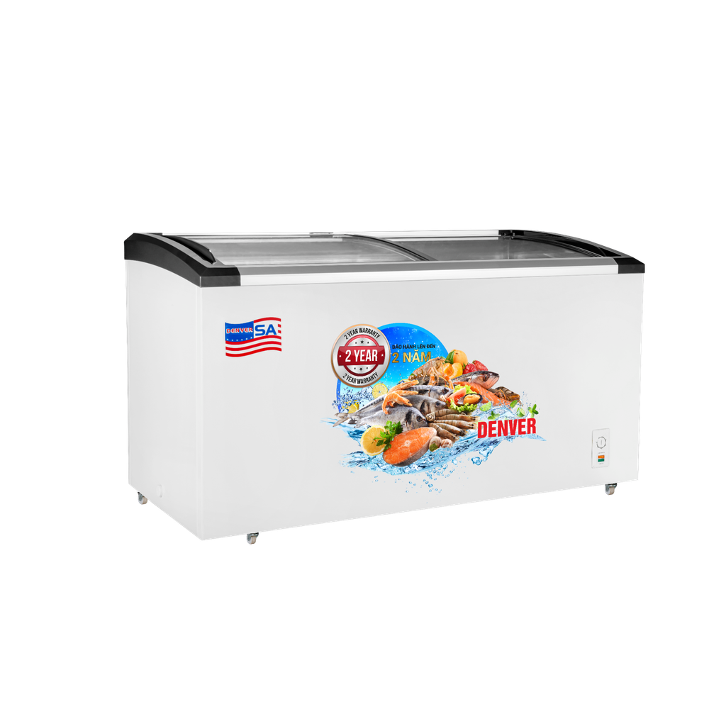  Denver AS 1280K - Tủ kính cong dung tích lớn 620L, bảo quản bền bỉ - vận hành linh hoạt 