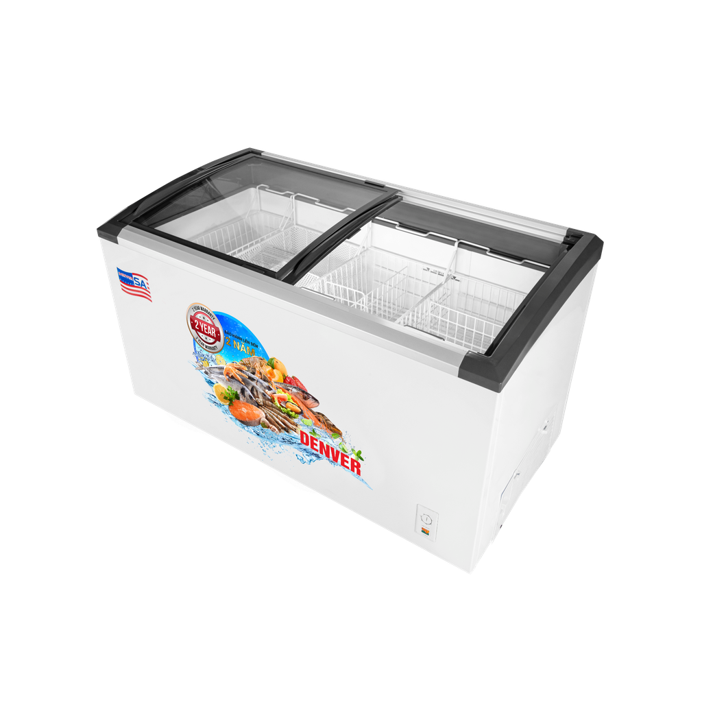  Denver AS 1280K - Tủ kính cong dung tích lớn 620L, bảo quản bền bỉ - vận hành linh hoạt 