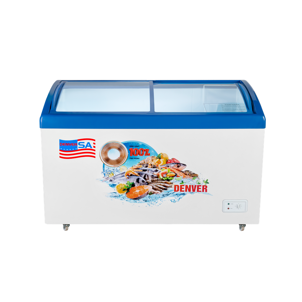  Tủ đông mặt kính Denver AS 559K 365L Lòng chống dính 