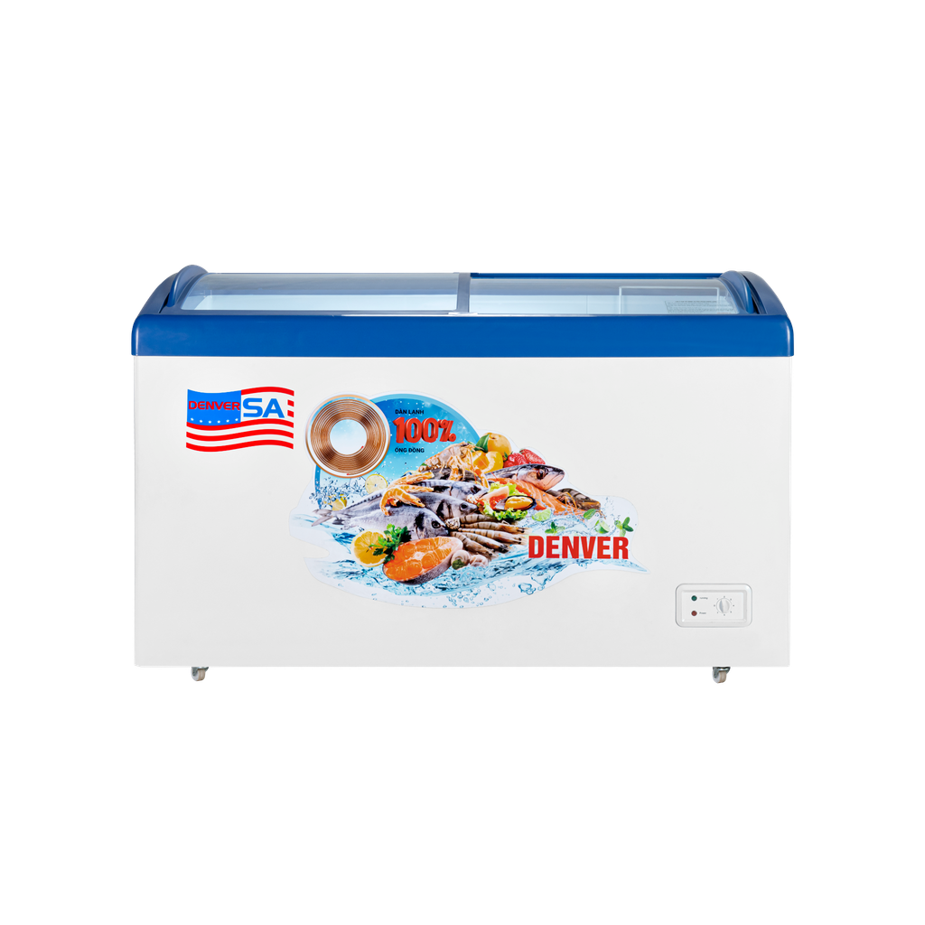  Tủ đông mặt kính Denver AS 559K 365L Lòng chống dính 