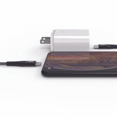 Cáp Sạc Nhanh FeelTek Air Lightning - Type C 180cm (Dây Bện + Kim Loại)