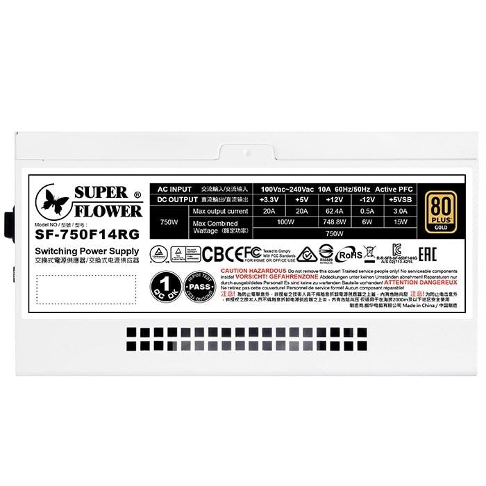 Nguồn Máy Tính Super Flower Leadex III Gold 750W ARGB (80 Plus Gold)