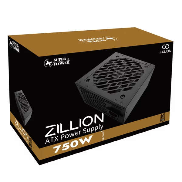 Nguồn Máy Tính Super Flower Zillion DB 750W 80Plus Bronze