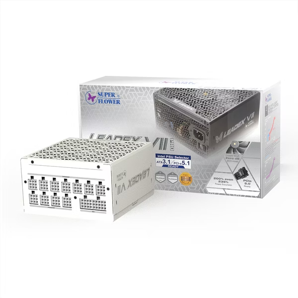 Nguồn Máy Tính Super Flower LEADEX VII Platinum PRO 1000W ATX 3.1