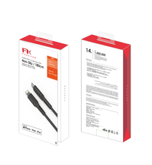 Cáp Sạc Type C - Lightning FeelTek 180cm (TPE)