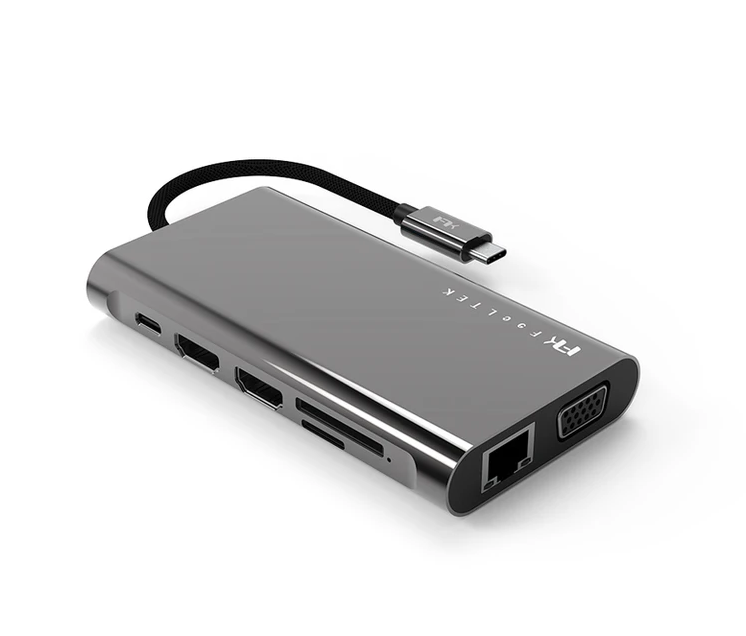 Hub Type-C Chia Cổng 11 Trong 1 FeelTek (Mega-Dock 11 in 1)