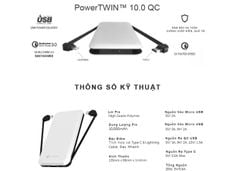 Pin Sạc Dự Phòng Andino PowerTWIN™ 10.0 QC